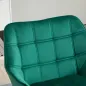 Butaca de Salón Moderna Tapizado en Terciopelo con Patas de Madera Sillón Relax para Sala de Estar Verde