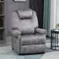 Sillón Relax Reclinable Manual hasta 135º con Reposabrazos Reposapiés Acolchado Grueso Gris Sillón Relax Reclinable Manual hasta 135º con Reposabrazos Reposapiés Acolchado Grueso Gris