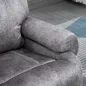 Sillón Relax Reclinable Manual hasta 135º con Reposabrazos Reposapiés Acolchado Grueso Gris Sillón Relax Reclinable Manual hasta 135º con Reposabrazos Reposapiés Acolchado Grueso Gris