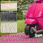 Moto Eléctrica para Niños de 2-6 Años con Batería 6V Faro Bocina y Ruedas Auxiliares Rosa