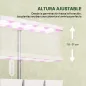 Luz de Crecimiento de Espectro Completo 30 LED Ajustable en Altura con Temporizador Automático 5 de Brillo y 3 Cajas
