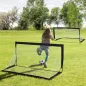 Porterías de Fútbol Plegables para Niños y Adultos con Bolsa de Transporte para Exterior Jardín Entrenamiento Negro