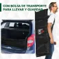 Porterías de Fútbol Plegables para Niños y Adultos con Bolsa de Transporte para Exterior Jardín Entrenamiento Negro