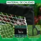 Porterías de Fútbol Plegables para Niños y Adultos con Bolsa de Transporte para Exterior Jardín Entrenamiento Negro