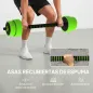 Juego de Mancuernas Ajustables 30 kg 4 en 1 como Kettlebell Barra Mancuernas Soporte para Flexiones para Gimnasio Casa