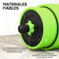 Juego de Mancuernas Ajustables 30 kg 4 en 1 como Kettlebell Barra Mancuernas Soporte para Flexiones para Gimnasio Casa