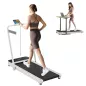 Cinta de Correr Plegable Inclinado Debajo del Escritorio con 2.5HP 0-12 KM/H Pantalla LED Control Remoto y Soporte