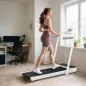 Cinta de Correr Plegable Inclinado Debajo del Escritorio con 2.5HP 0-12 KM/H Pantalla LED Control Remoto y Soporte