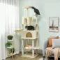 Árbol Rascador para Gatos con Plataforma Torre Escalador para Gatos con Cama Cuevas Postes de Sisal 60x48x202 cm Beige Árbol Rascador para Gatos con Plataforma Torre Escalador para Gatos con Cama Cuevas Postes de Sisal 60x48x202 cm Beige