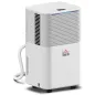 Deshumidificador 10L/día Silencioso con 3 Modos Pantalla LED Temporizado 24H Bloqueo Infantil y Drenaje Continuo Blanco