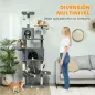 Árbol Rascador para Gatos con Plataforma Torre Escalador para Gatos con Cama Cuevas Postes de Sisal 60x48x202 cm Gris Árbol Rascador para Gatos con Plataforma Torre Escalador para Gatos con Cama Cuevas Postes de Sisal 60x48x202 cm Gris