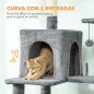 Árbol Rascador para Gatos con Plataforma Torre Escalador para Gatos con Cama Cuevas Postes de Sisal 60x48x202 cm Gris Árbol Rascador para Gatos con Plataforma Torre Escalador para Gatos con Cama Cuevas Postes de Sisal 60x48x202 cm Gris