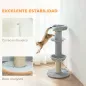 Árbol Rascador para Gatos 103,5 cm con Cama Hamaca Plataforma Poste de Sisal Grueso Bola Colgante Gris Claro Árbol Rascador para Gatos 103,5 cm con Cama Hamaca Plataforma Poste de Sisal Grueso Bola Colgante Gris Claro