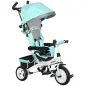 Triciclo Evolutivo para Niños de 1-5 Años con Toldo Plegable Mango Telescópico y Cinturón de Seguridad Verde Mint