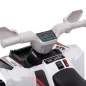 Quad Eléctrico para Niños 6V Quad para Niños de 18-36 Meses con Avance y Retroceso Velocidad de 2,5 km/h Blanco