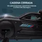 Kart a Pedales para Niños 3-8 Años con Asiento Regulable en 4 Posiciones y Ruedas de EVA 100x58x58,5 cm Negro