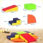 Juego de 6 Bloques de Espuma para Niños con Base Antideslizante para Escalar y Gatear Multicolor