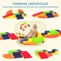 Juego de 6 Bloques de Espuma para Niños con Base Antideslizante para Escalar y Gatear Multicolor