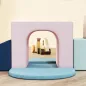 Juego de 8 Bloques de Espuma para Niños con Fundas de Terciopelo Lavables para Escalar y Gatear Multicolor
