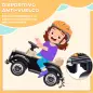Correpasillos Infantil con Almacenaje Volante Sistema Anti-Vuelco y Diseño Seguro y Divertido 77,5x41,5x45 cm Negro