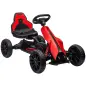 Kart a Pedales para Niños 3-8 Años con Asiento Regulable en 4 Posiciones y Ruedas de EVA 100x58x58,5 cm Rojo