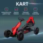 Kart a Pedales para Niños 3-8 Años con Asiento Regulable en 4 Posiciones y Ruedas de EVA 100x58x58,5 cm Rojo