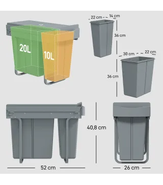 Cubo Basura Extraíble