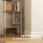 Lámpara de Pie con Estantes Temperaturas de Color Ajustable 3000K-6500K Control Remoto Bombilla E27 Natural