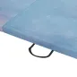 Colchoneta Gimnasia Plegable de Grosor 5 cm con Asas de Transporte para Yoga Aeróbic 180x60x5 cm Azul Degradado