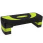 Step de Aeróbic para Fitness Antideslizante con Altura Regulable 3 Niveles 10/15/20 cm Carga 150 kg 80x31x20 cm Verde