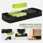 Step de Aeróbic para Fitness Antideslizante con Altura Regulable 3 Niveles 10/15/20 cm Carga 150 kg 80x31x20 cm Verde