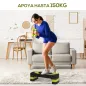 Step de Aeróbic para Fitness Antideslizante con Altura Regulable 3 Niveles 10/15/20 cm Carga 150 kg 80x31x20 cm Verde