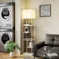 Lámpara de Pie con Estantes Temperaturas de Color Ajustable 3000K-6500K Control Remoto Bombilla E27 Blanco