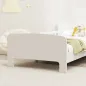 Cama infantil 70x140 cm cama para niños con barrera anticaídas y somier para niños y niñas de 3-8 años blanco