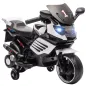 Moto Eléctrica para Niños 6V con Ruedas de Apoyo Música Faro para Niños de 18-36 Mesas Blanco Moto Eléctrica para Niños 6V con Ruedas de Apoyo Música Faro para Niños de 18-36 Mesas Blanco