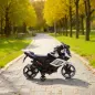 Moto Eléctrica para Niños 6V con Ruedas de Apoyo Música Faro para Niños de 18-36 Mesas Blanco Moto Eléctrica para Niños 6V con Ruedas de Apoyo Música Faro para Niños de 18-36 Mesas Blanco