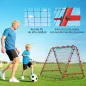 Red de Rebote Plegable con Ángulo Ajustable para Entrenamiento de Fútbol Béisbol y Tenis 100x95x90 cm Rojo