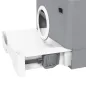 Arenero para Gatos Cubierto con Pala Bandeja Extraíble Entrada Frontal y Salida Superior 52x41x38,5 cm Gris