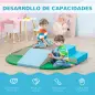 Juego de 6 Bloques de Espuma para Niños de 12-36 Meses Juguete Educativo de Construcción 150x100x24 cm Multicolor