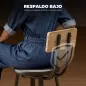 Juego de 2 Taburetes Altos de Cocina con Respaldo y Reposapiés Tapizados de PU Asiento de 75,5 cm Natural y Negro