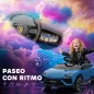 Coche Eléctrico para Niños de +3 Años con licencia Lamborghini Batería 12V Mando a Distancia 2,4 G Motor Doble Azul