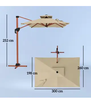 Sombrilla Excéntrica