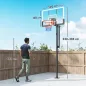 Canasta de Baloncesto Exterior en el Suelo Altura Ajustable 230-375 cm con Soporte Tablero Irrompible 120 cm Aro Ø48 cm