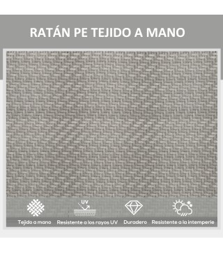 Tumbona de Ratán