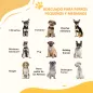 Barrera para Perros Extensible con Cierre Automático y Sistema de Doble Bloqueo 74-100x76 cm Blanco