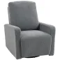 Sillón Relax Reclinable Manual hasta 135º con Reposabrazos Reposapiés Acolchado Grueso y Función de Balanceo 360° Gris Sillón Relax Reclinable Manual hasta 135º con Reposabrazos Reposapiés Acolchado Grueso y Función de Balanceo 360° Gris