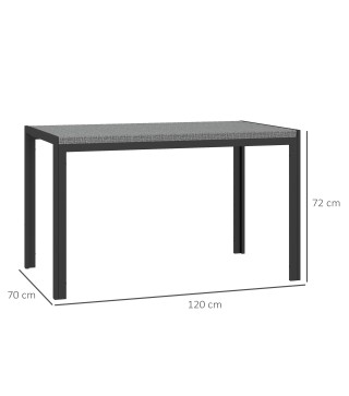 Mesa de Ratán