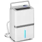 Deshumidificador 35L/Día para 40-90 ㎡ Luz Indicador de Humedad Depósito 5,5 Litros Drenaje Continuo Temporizador 24H