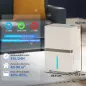 Deshumidificador 35L/Día para 40-90 ㎡ Luz Indicador de Humedad Depósito 5,5 Litros Drenaje Continuo Temporizador 24H