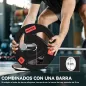 Juego de 2 Discos de Pesas Olímpicos de 15 kg Agujero 50 mm de Hierro Fundido para Entrenamiento de Fuerza Negro